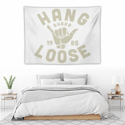 Vintage Surf Sticker Shaka Tapestry