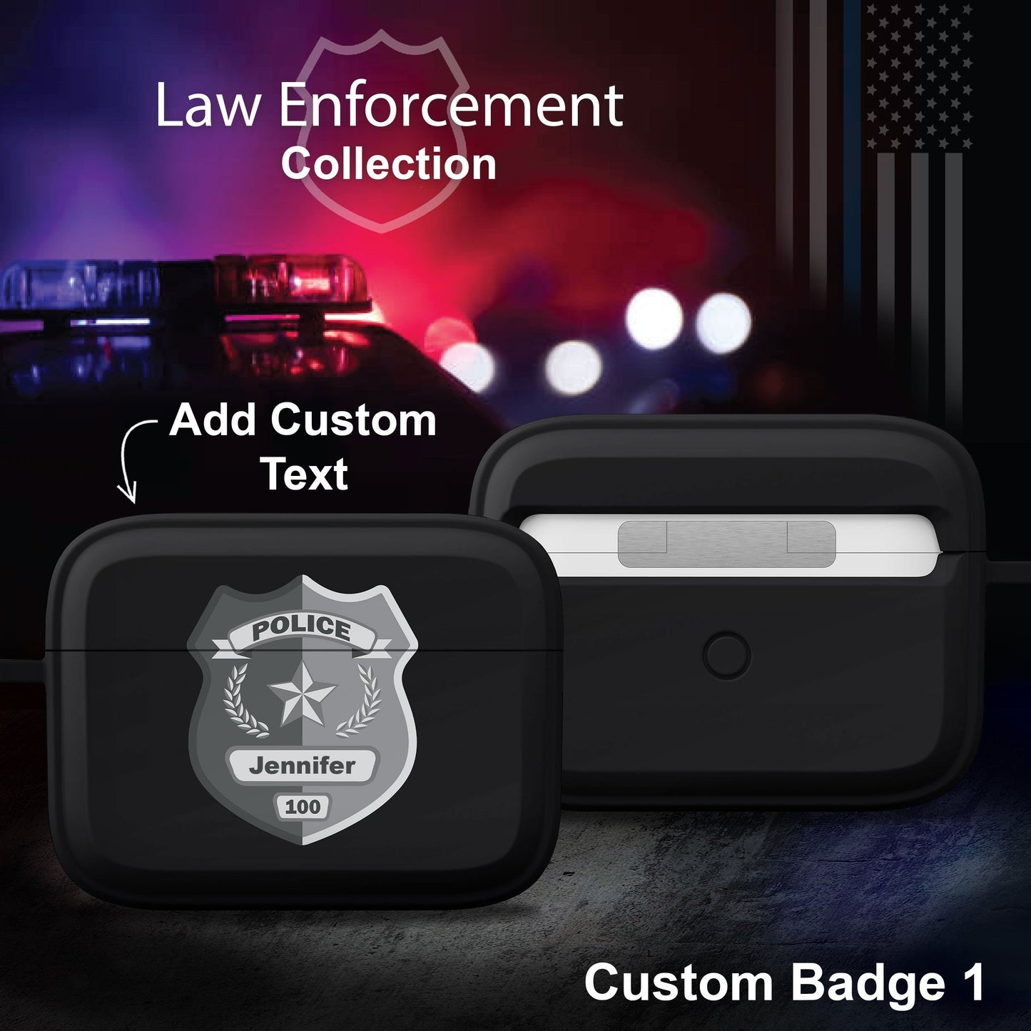Law Enforcement HDX Apple AirPods Pro 1 & 2 Case Cover