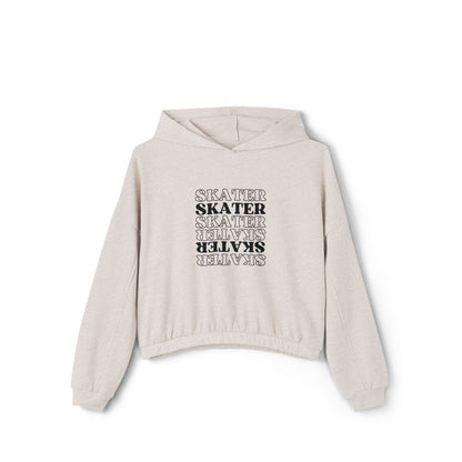Women’s Cropped Statement Skater Hoodie