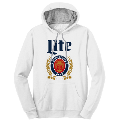 Miller Lite Logo Hooded Sweatshirt - Gray