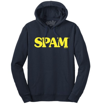 SPAM Logo Hooded Sweatshirt - Navy Blue
