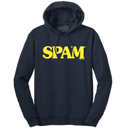 SPAM Logo Hooded Sweatshirt - Navy Blue