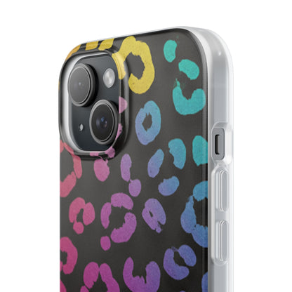 Vibrant Leopard Print Flexi Phone Case
