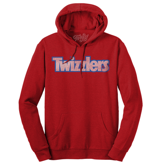 Faded Twizzlers Candy Logo Hooded Sweatshirt - Red