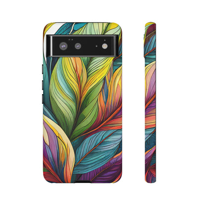 Vibrant Tropical Leaf Tough Phone Case
