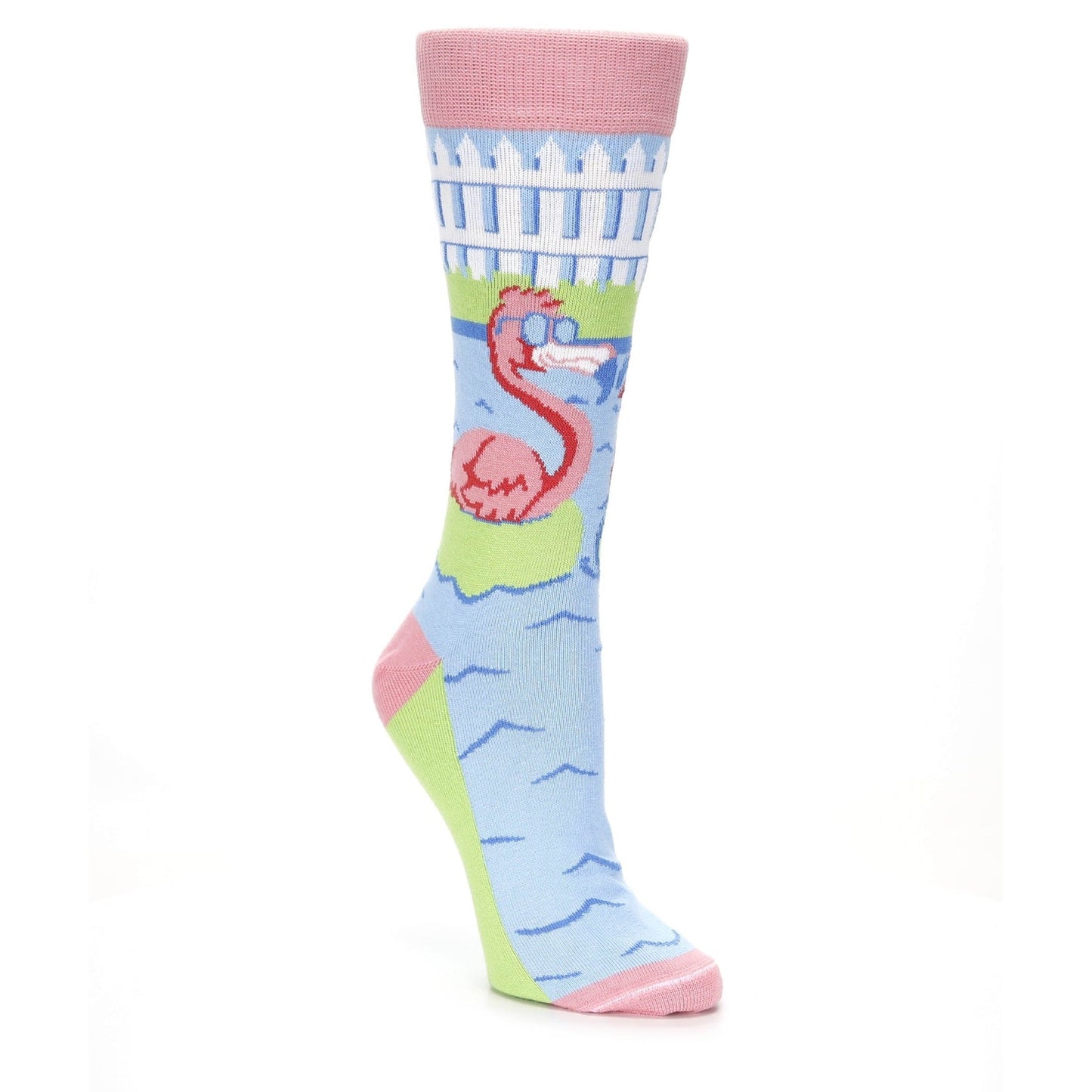 Flamingle Flamingo Socks - USA Made - Women's Novelty Socks