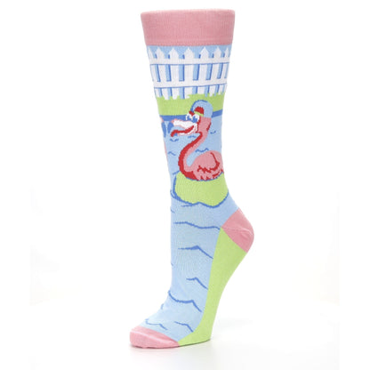Flamingle Flamingo Socks - USA Made - Women's Novelty Socks