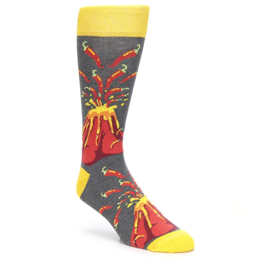 Volcano Spice Socks - Men's Novelty Dress Socks