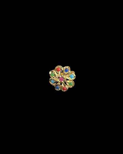 DNS175  Malavika flower set ( navratan )  (SHIPS IN 1 WEEK)