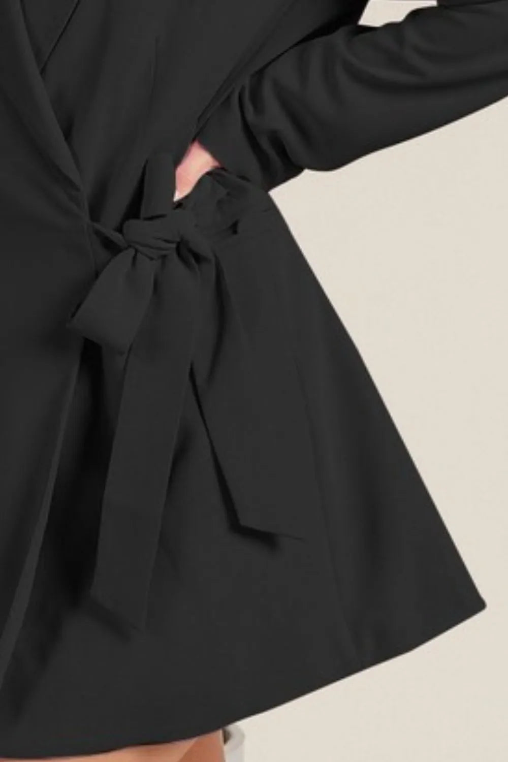BiBi Wrap Tie Detailed Long Blazer