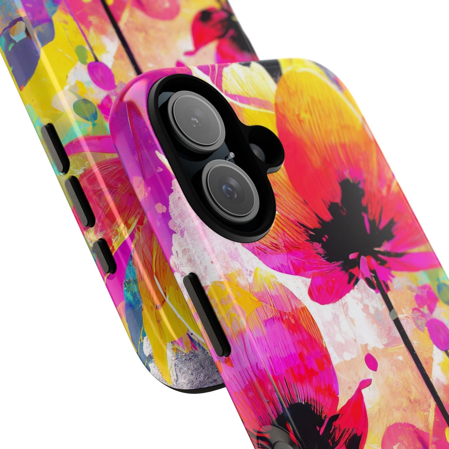 Neon Floral Tough Phone Case