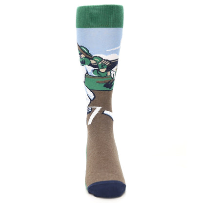 Baseball Player Batter - USA Made Men's Dress Socks