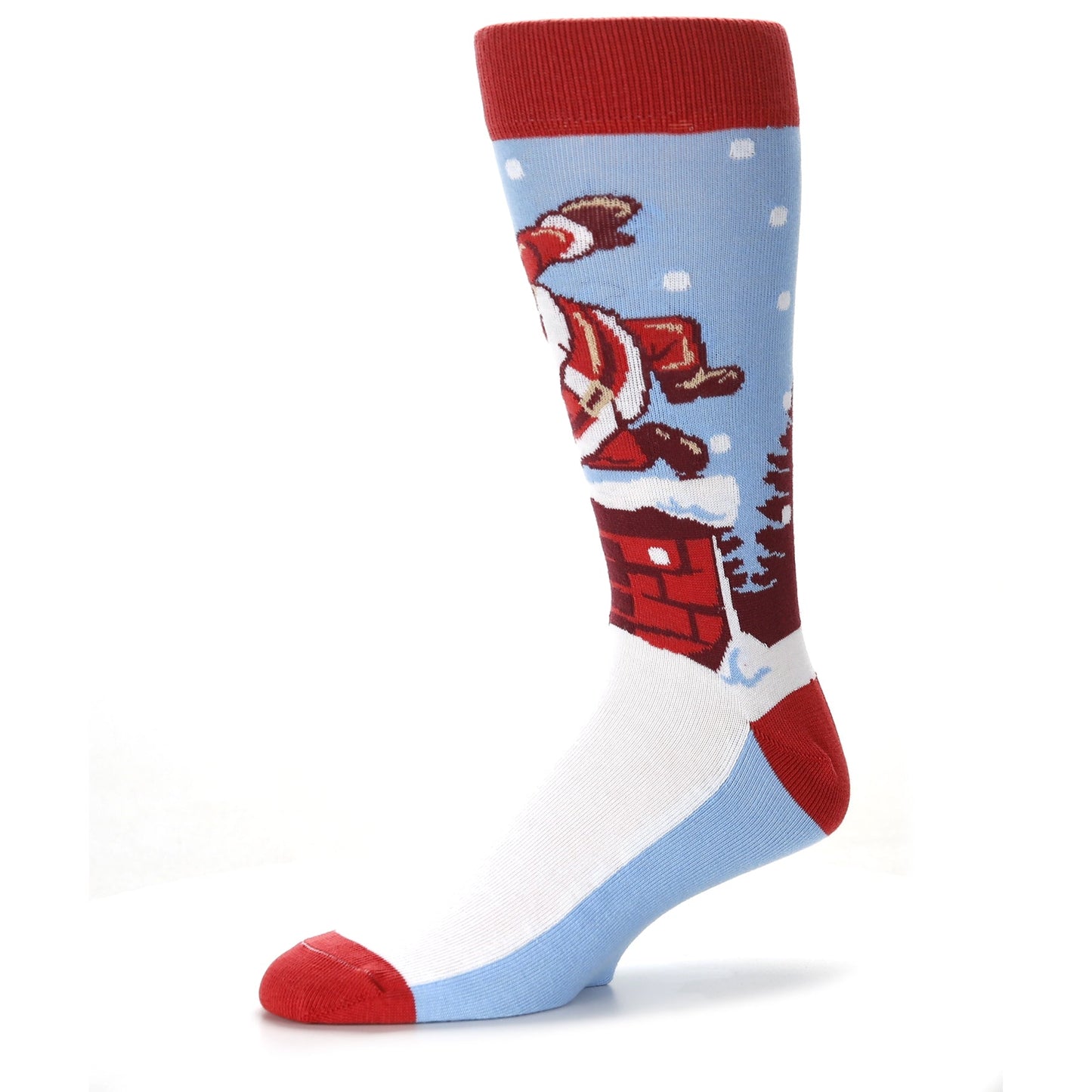 Parkour Santa - USA Made Men's Dress Socks