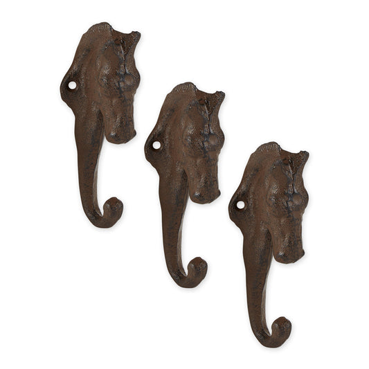 HORSE WALL HOOK SET OF 3