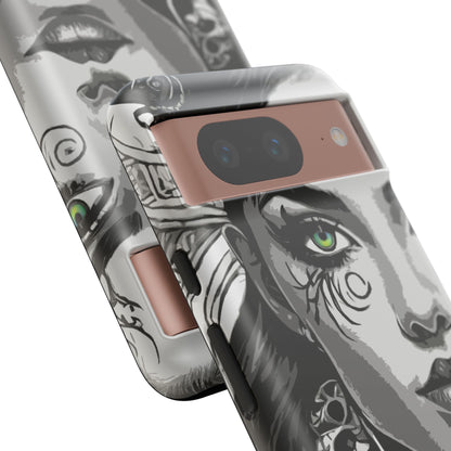 Green Eyed Devilish Beauty Tough Phone Case