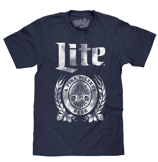 Miller Lite Logo T-Shirt - Navy