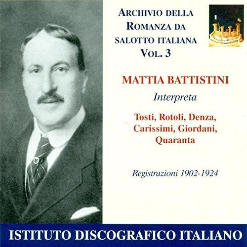 MATTIA BATTISTINI - Vocal Recital [CD]