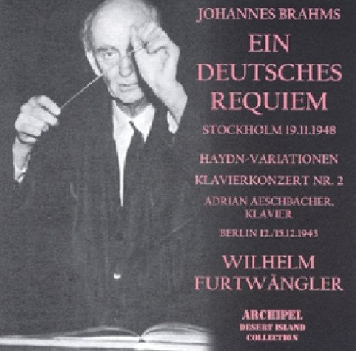 Brahms / Furtwangler - Ein Deutsches Requiem [CD]
