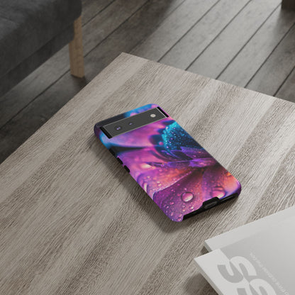 Vibrant Blue And Purple Flower Tough Phone Case