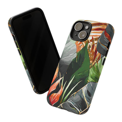 Tropical Leaf Tough Phone Case