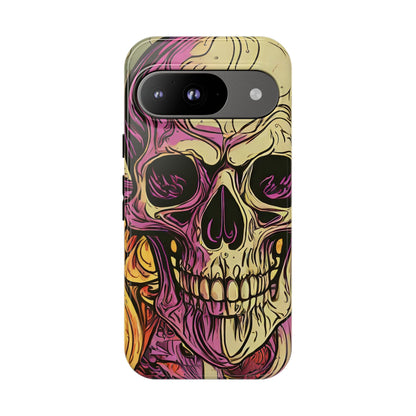 Abstract Purple Skull Tough Phone Case