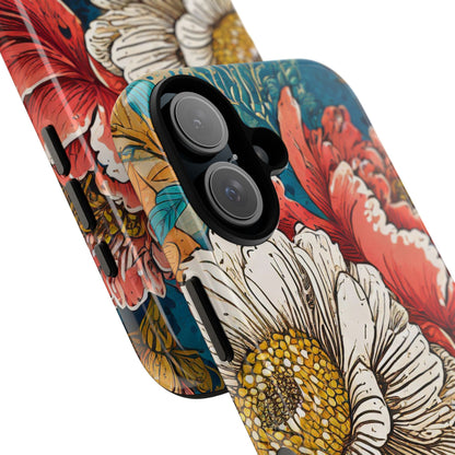 Artistic Floral Tough Phone Case