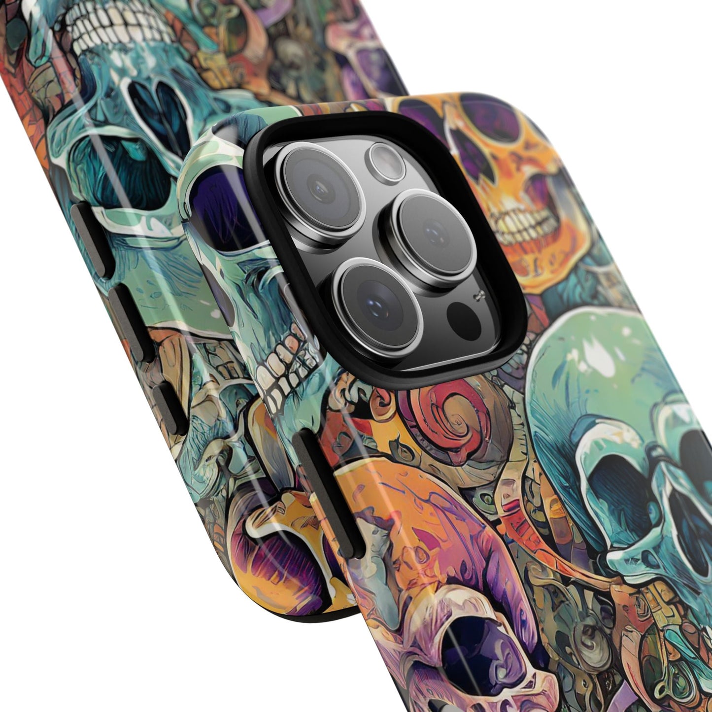 Artistic Skull Collage Tough Phone Case