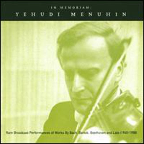 Menuhin / Bach / Bartok / Beethoven / Lalo - In Memoriam - Music CD