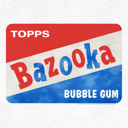 Topps Bazooka Bubble Gum Ringer T-Shirt- Red and White
