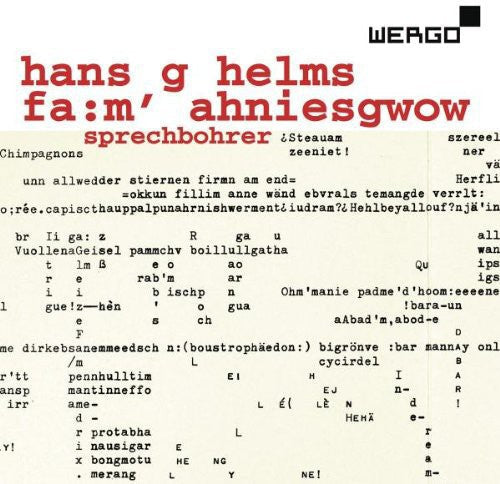 Helms / Sprechbohrer - Fa: M' Ahniesgwow [CD]