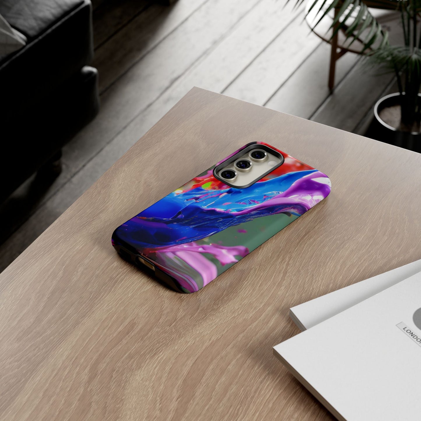 Vibrant Color Splash Tough Phone Case