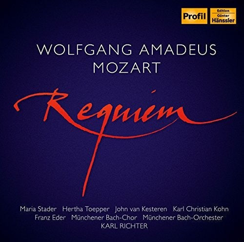 Mozart / Stader / Munich Bach Choir & Orchestra - Requiem Music CD