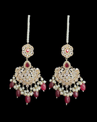 BR491 SHAIRA ruby bridal set ( READY TO SHIP )