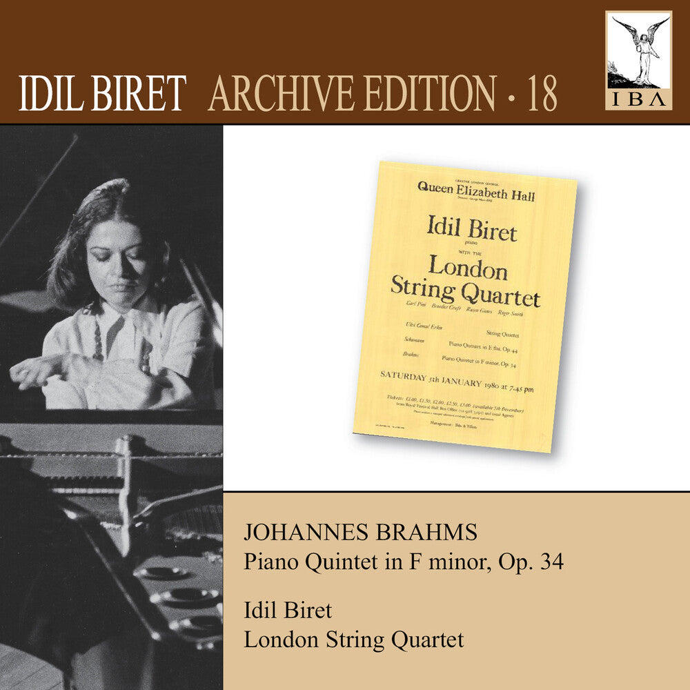 Brahms / Biret / London String Quartet - Brahms: Quintet for Piano & Strings Music CD