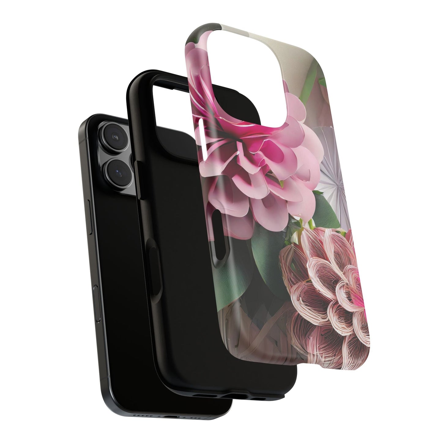 Elegant Paper Flowers Tough Phone Case