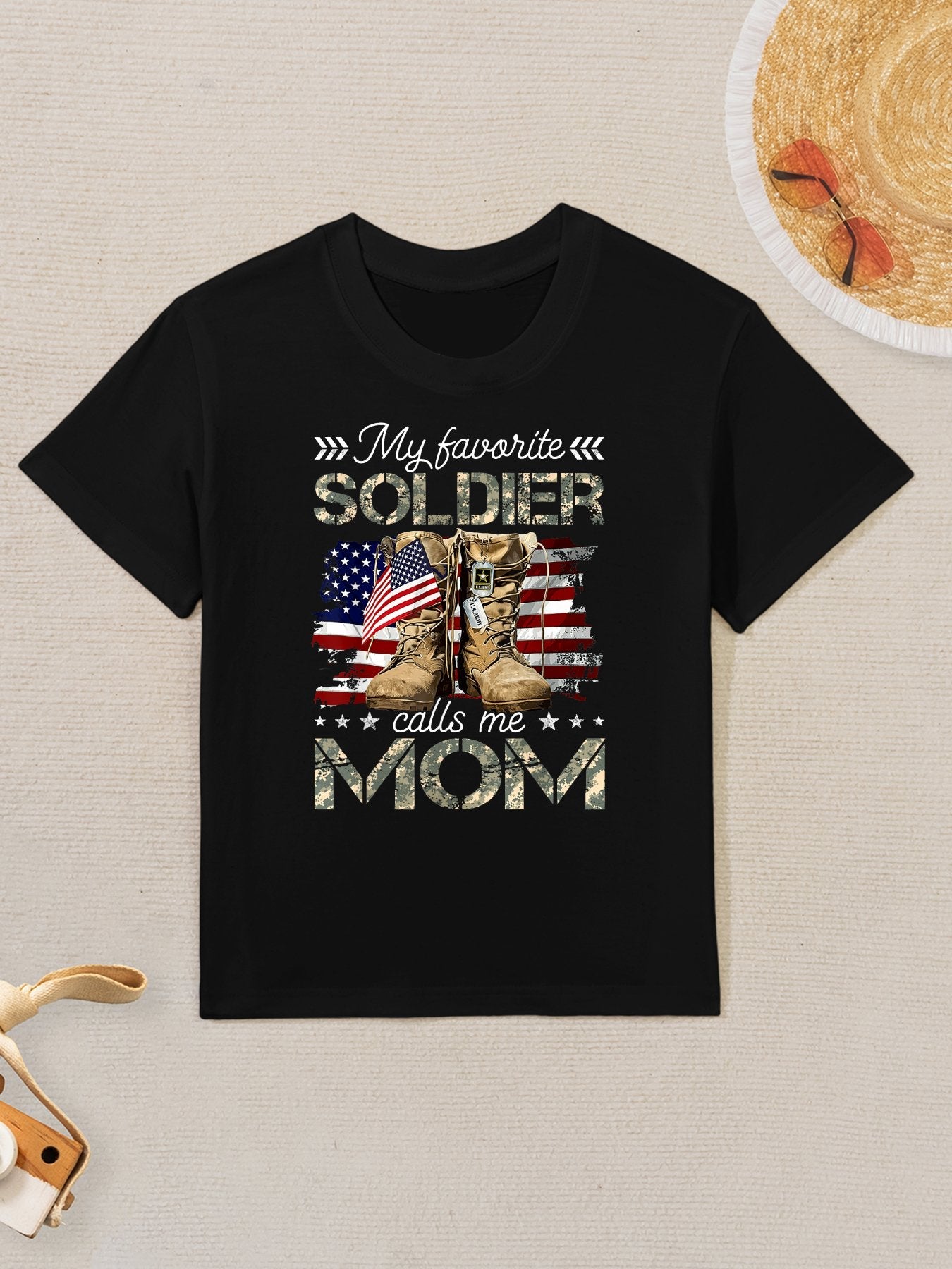 Soldier Mom Army Mom Army Graduation Mom Kids T-Shirt