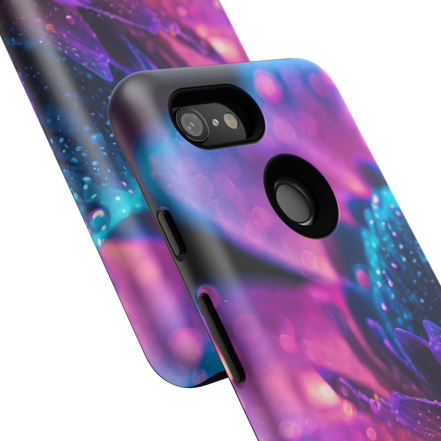 Vibrant Blue And Purple Flower Tough Phone Case