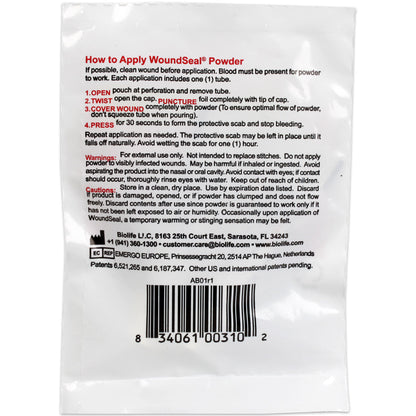 QR for Cuts & Lacerations - 2 Application / Pack