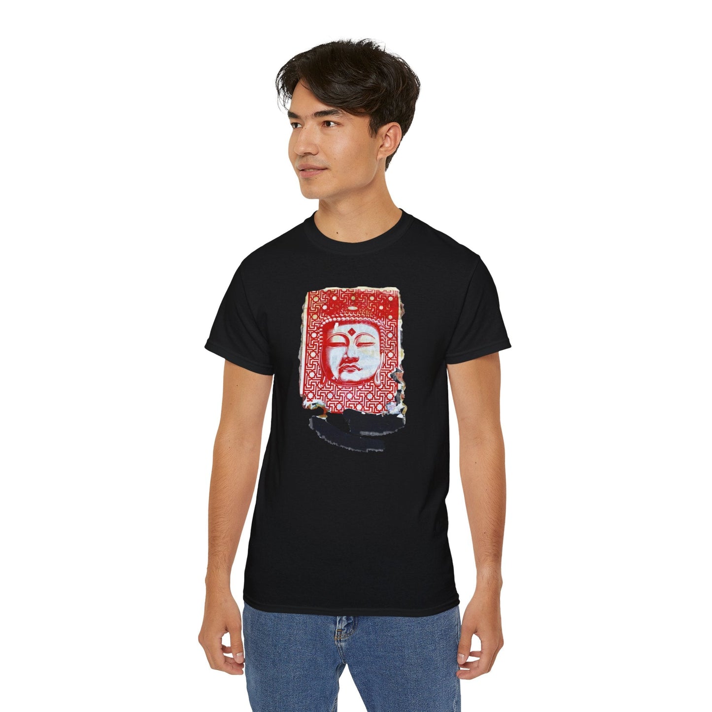 Fine Art Buddha Tablet Print Unisex Ultra Cotton Tee