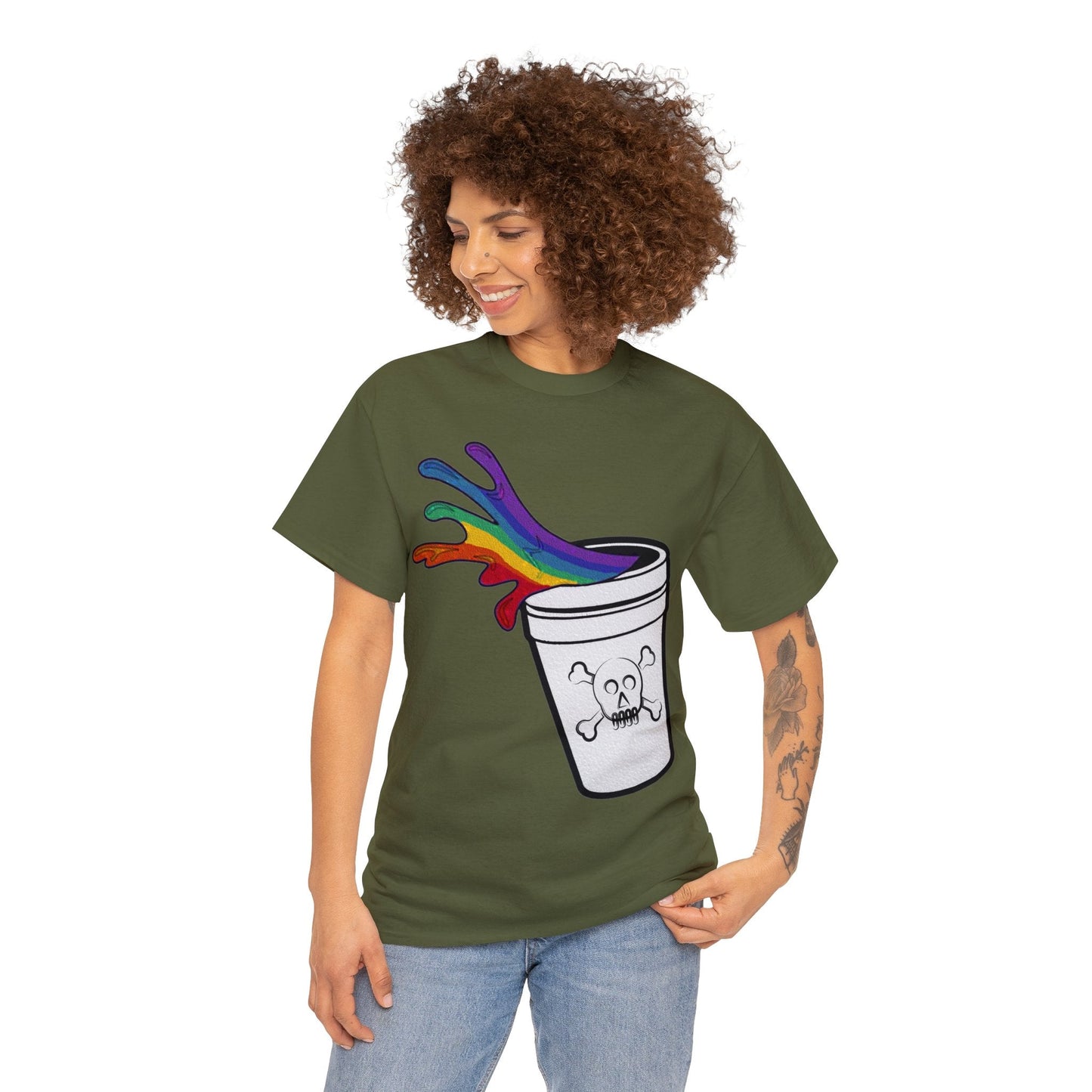 Rainbow Slushy Unisex Heavy Cotton Tee