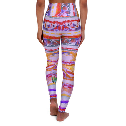 Aborigine Stripes and Stars High Waisted Leggings