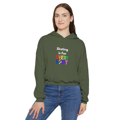 Women’s Cropped Skating is For Everybody Hoodie