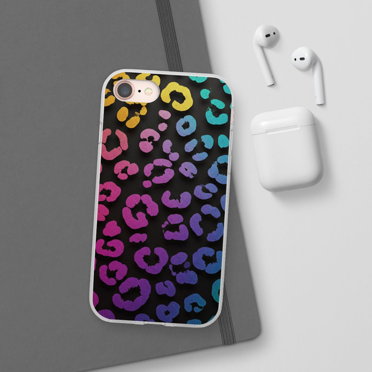 Vibrant Leopard Print Flexi Phone Case
