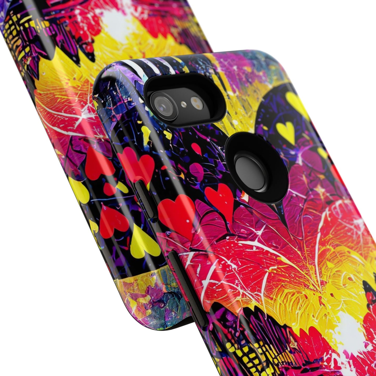Vibrant Heart Sunset Tough Phone Case