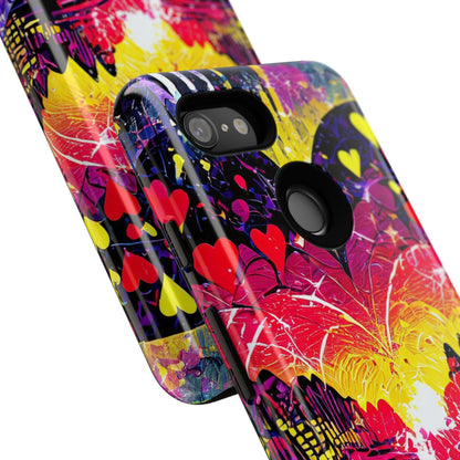 Vibrant Heart Sunset Tough Phone Case
