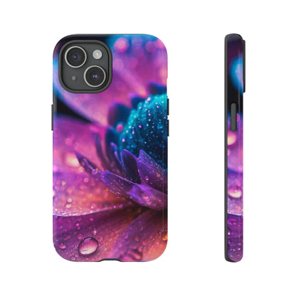 Vibrant Blue And Purple Flower Tough Phone Case
