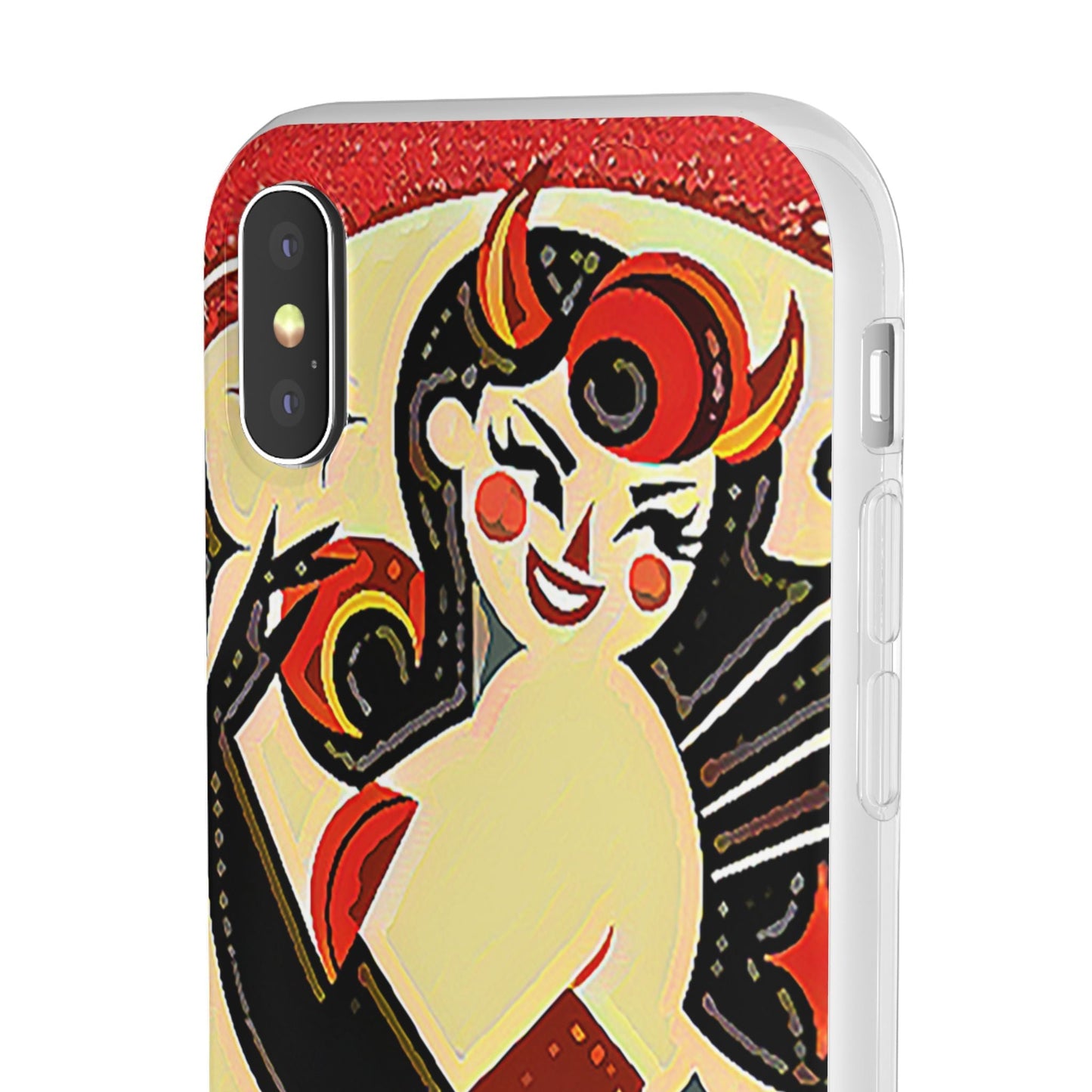 Red & Black Female Devil Flexi Phone Case
