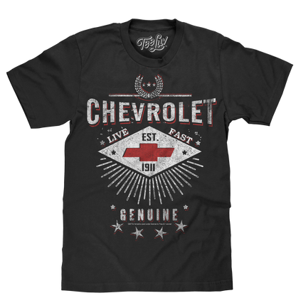 Chevrolet Live Fast T-Shirt - Black