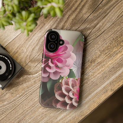 Elegant Paper Flowers Tough Phone Case