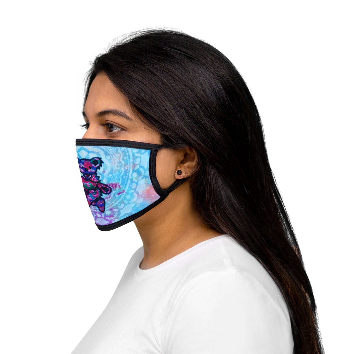 Marching Bear Mixed-Fabric Face Mask